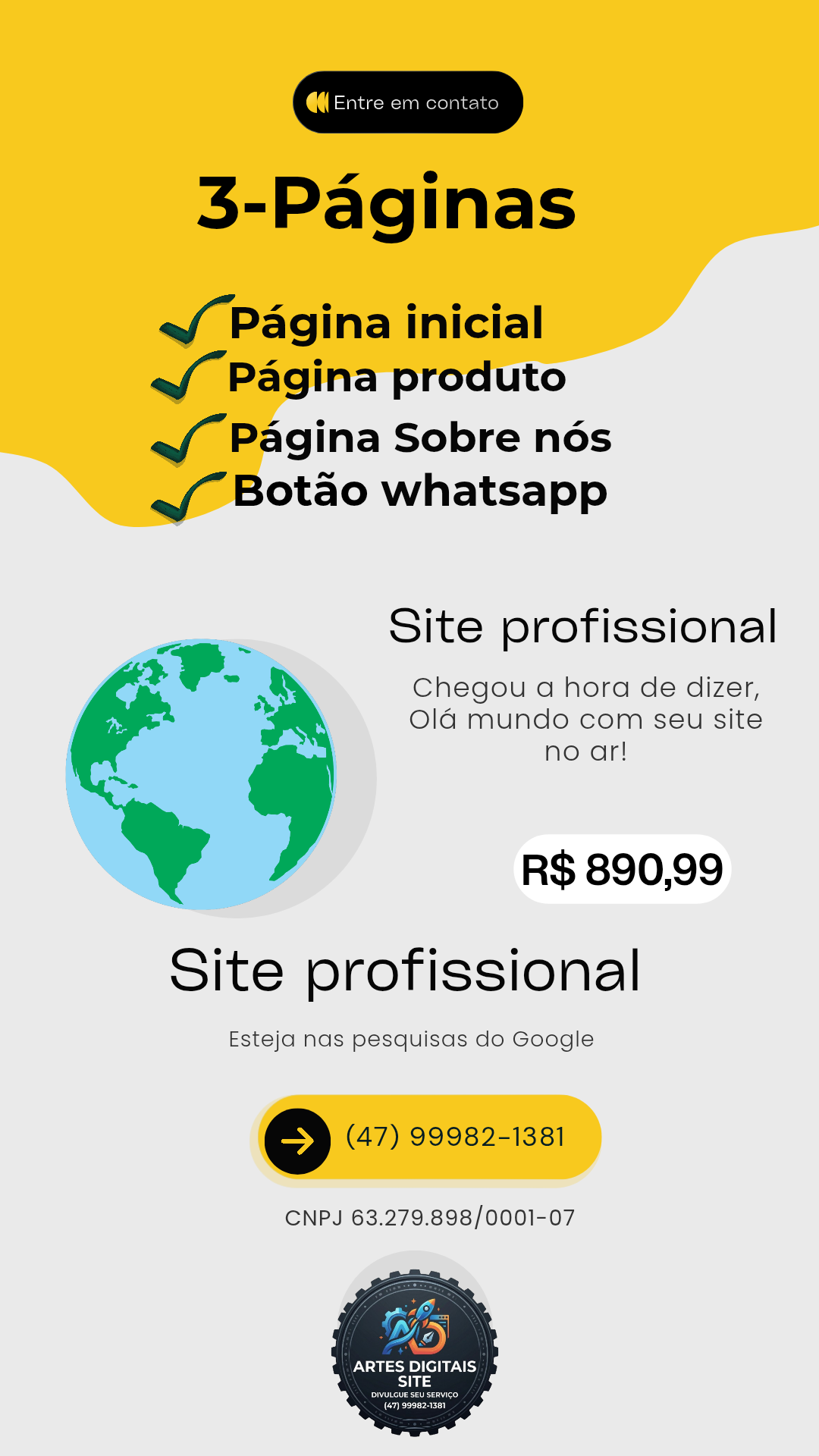 Site profissional responsivo