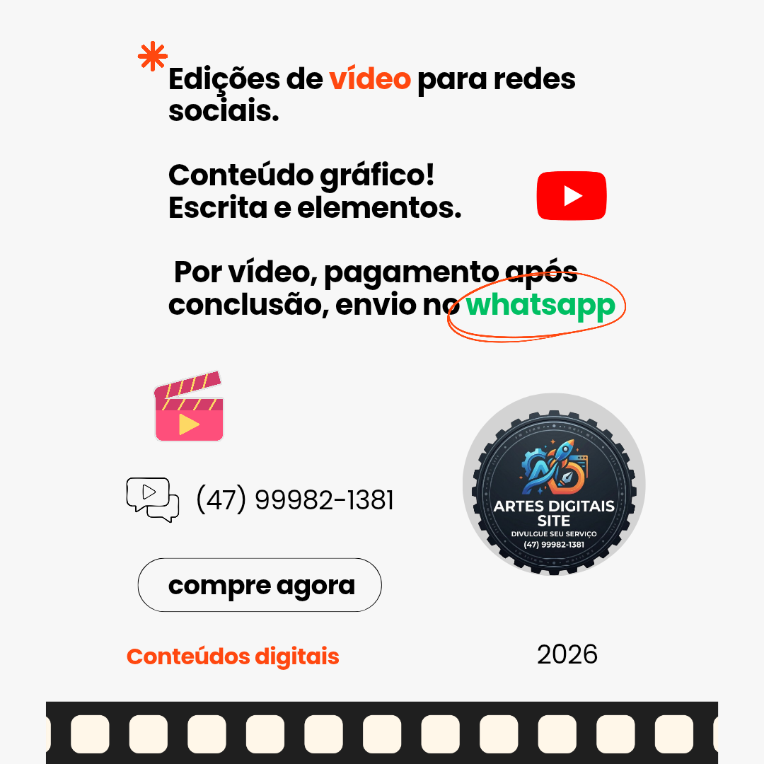 Vídeo com elementos e imagens gráficas